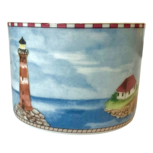 SET 4) VTG Lighthouse Ocean Nautical Mugs/ Cups -American Atelier Signals 5100 - Picture 7 of 15